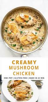 Creamy Mushroom Chicken Recipe Creamy Mushroom Chicken Chicken Recipes Mushroom Chicken