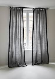 Rideau Ava Lin Chine Noir Et Blanc Maison Sarah Lavoine Rideaux Noirs Rideaux Decoration Rideaux Salon
