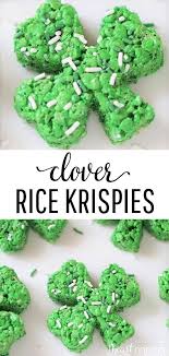 Clover Rice Krispie Treats I Heart Nap Time Recipe Rice Krispie Treats Rice Krispies Krispie Treats