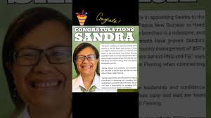 Congratulations To Sandra Fore Country Manager for Bank of South Pacific  Solomon Islands