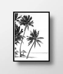 Palm Print Palm Wall Art Black And White Palm Palm Tree Photo Palm Tree Decor Palm Beach Poster Pal Palm Tree Wall Art Beach Wall Art Palm Trees Painting