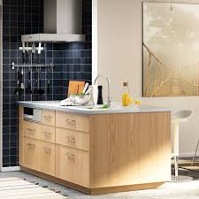 Cuisines Metod Finition Ekestad Chene Ikea Ikea Cuisine Modulable Rangement Ouvert