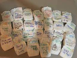 Easy Baby Shower Game Box Of Diapers And Sharpies Ask Guests To Write A Funny Or Cheery Note Baby Shower Funny Baby Shower Diaper Game Easy Baby Shower Games