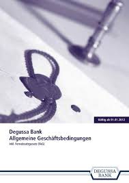 Write a review write a review reviews 20 write a review. Degussa Bank Allgemeine Geschaftsbedingungen Bei Der