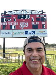 Catholic high school football game in Katy, Texas