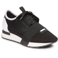 Balenciaga Race Mixed Media Sneakers 2 185 Brl Liked On Polyvore Featuring Shoes Sneakers Balenciaga T White Leather Shoes Balenciaga Shoes Lace Sneakers