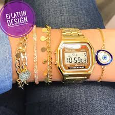 Casio Retro Saat Dahil Gold Bileklik Kombinim Hikayeye Bakmayi Unutmayin Sipa Accessories Bakmayi Bileklik Casio Dahil Go Bileklik Retro Accessories