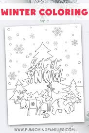 We draw animals for colouring almost daily. Winter Coloring Pages For Kids Fun Loving Families