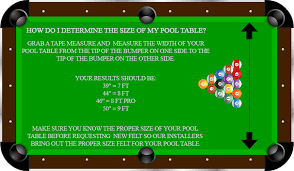 Some of the proper play surface measurements of each pool table are below: Billiard Table Playing Cloth 8 9 Ft Game Professional Snooker Pool Table Cloth Snooker Pool Table Covers
