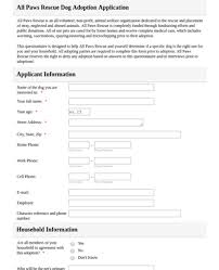 Are you looking to add a furry friend to your family? Rescue Dog Adoption Application Form Template Jotform