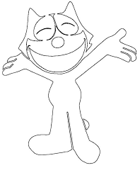 You could also print the picture by clicking the print button above the image. Felix The Cat Laughing Coloring Pages Kids Play Color Felix The Cats Coloring Pages Cat Coloring Page