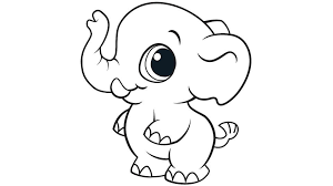 This is a digital download pdf. Learning Friends Elephant Coloring Printable
