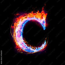 Download a free preview or high quality adobe illustrator ai, eps, pdf and high resolution . Fire And Ice Text Capital Letter Alphabet C Stock Illustration Adobe Stock