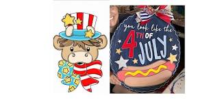 4th of July Doorhanger Painting Party