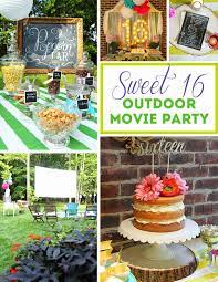 Throwing a 19th birthday dance clubs are a great place to celebrate a 19th birthday casually with a group of friends. Abby S Sweet 16 Outdoor Movie Party Less Than Perfect Life Of Bliss