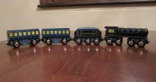 Polar Express Wooden Train Engine Wooden Train Polar Express Wooden
