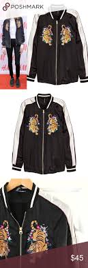 H M Embroidered Bomber Clothes Design H M Jackets Baseball Bomber Jacket