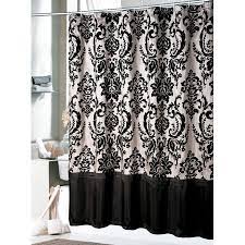 Black Shower Curtain For Elegant Bathroom Daphene Shower Curtain Hivenn Com Bathrom Designs Inspirat Victorian Shower Curtains White Shower Curtain Curtains