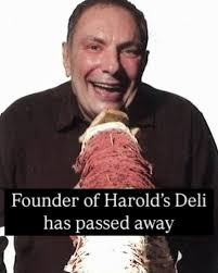 Farewell, Harold Jaffe. 💔 The Harold of Harold's New York Deli in Edison  has passed away. Harold liked to say you eat with your eyes, and that's  true when one of those