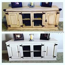 Shop our full collection of storage here at… Modern Farmhouse Milk Painted Tv Stand Update