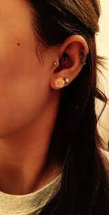 Double Helix Daith And Tragus Piercings Piercings Different Ear Piercings Cute Ear Piercings Cute Piercings