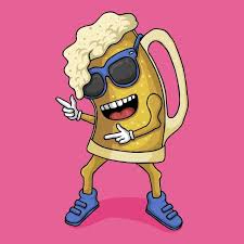 Beer Glass Character Vector Illustration Alcohol Bar Beer Png And Vector With Transparent Background For Free Download Beer Glass Beer Icon Beer Vector