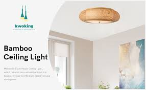 If you are looking for lighting with a higher level of illumination, this type of ceiling light will be a perfect pick for your rooms. Kwoking Lighting Handmade Flush Mount Ceiling Light Creative Bamboo Ceiling Lighting Fixtures Rattan Lantern Light 3 Lights Vintage Hanging Light For Living Room Restaurant Bedroom 19 69 Inch Amazon Com