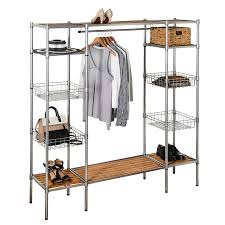 Maybe you would like to learn more about one of these? Honey Can Do Silver And Brown Freestanding Closet With Garment Bar And Shelves In The Clothing Racks Portable Closets Department At Lowes Com