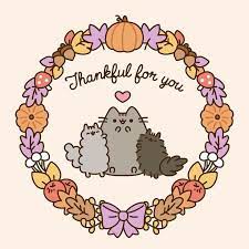 The gif create by shakajar. Pusheen On Instagram Happy Thanksgiving Pusheen Cat Pusheen Cute Pusheen Love