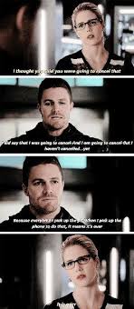 When I Pick Up The Phone To Do That It Means It S Over Oliver And Felicity Arrow Oliver And Felicity Stephen Amell Arrow Olicity