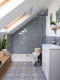 Bathroom with sloping ceiling and velux window and sink in. 13 Attic Bathroom Ideas That Will Convince You It S Time To Move Up Real Homes