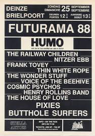 Futurama Programma 1988 Brielpoort Deinze Concertposters