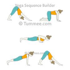 Downward Facing Dog Pose Four Limbed Staff Pose Flow Yoga Adho Mukha Svanasana Chaturanga Dandasana Vinyasa Yoga Sequences Benefits Variations And Sansk Types Of Yoga Yoga Sequences Yoga Teachers