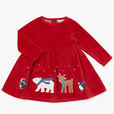 Enjoy 20% off and free recipient addressing. John Lewis Baby Christmas Border Dress Red At John Lewis Partners
