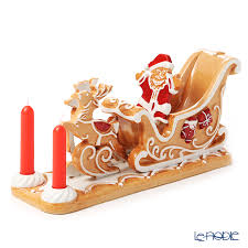 Le Noble Villeroy Boch Winter Bakery Decoration Gingerbread Santa Sleigh Christmas 6588 Tea Light Candle Holder H11 5cm