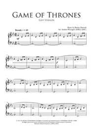 Partitura piano game of thrones original music serie digital oficial 11 songs. Game Of Thrones Theme Easy Piano By Ramin Djawadi Digital Sheet Music For Individual Part Solo Part Download Print H0 237865 224461 Sheet Music Plus
