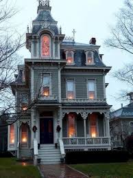 The era of queen victoria used flamboyant designs on the wallpapers, furniture, floor tiles, upholstery covers and curtains. Farmhouse Balcony Ideas Design Victorian Homes Victorian Style Homes Gothic House