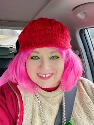 This is me and of course, I 💕 pink. I have had pink hair for about 8 years  now and it is one of the happiest things that I do for myself.