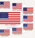 How many horizontal red stripes are there on the American flag ...
