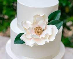 3 Magnolia Leaves Perfect For Using With Gumpaste And Sugar Etsy Flower Cake Toppers Flower Cake Sugar Flowers