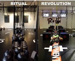 Ritual isn't a boot camp, and it's not about banging out more reps than the guy next to you. Ritual Vs R I O T Cheryl Tay