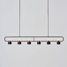 Ling Linear Pendant By Seed Design Sld 80pf6 Bk Glass Light Fixture Craftsman Pendant Lighting Modern Lighting Chandeliers