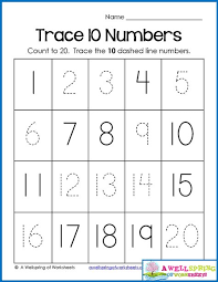Trace Write And Fill In Numbers 1 20 30 Worksheets 3 Counting Pages Trace The Numbers Writ Number Worksheets Kindergarten Numbers Preschool Writing Numbers