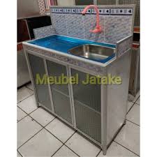 Rak piring atau lemari piring adalah barang yang selalu dibutuhkan dalam sebuah rumah. Meja Wastafel Wastapel Rak Piring 3 Pintu Kran Plastik Ukuran Super Jumbo Shopee Indonesia