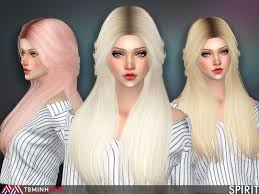 The Sims Resource Spirit Hair 55 By Tsminhsims Sims 4 Hairs Sims Hair Sims Womens Hairstyles