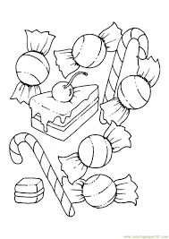 The candy cane comes in a variety of other flavors and stripes in various colors. Candy S Coloring Page For Kids Free Candy Printable Coloring Pages Online For Kids Coloringpages101 Com Coloring Pages For Kids
