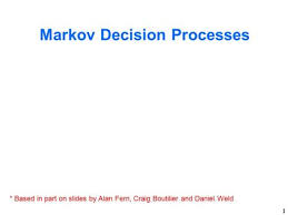 Markov Decision Processes