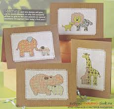 Colored baby giraffe animal for baby free cross stitch. With Embroidery Hemes Of Original Postcards