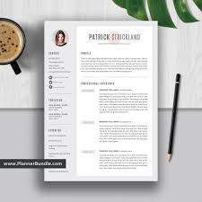 If you have ever created a complex word document, you've probably run into those frustrating issues where you just can't seem to get a bullet point or paragraph of text aligned correctly or some text keeps breaking off onto another page whe. Resume Template Word Cv Template 1 3 Page Resume Simple Cv Template Design Professional Resume Unique Resume Cover Letter Instant Download Patrick Plannerbundle Com