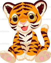 Coloriage bébé tigre découvre dans ce dessin gratuit, ce beau bébé tigre qui ne souhaite que jouer avec toi. Caricatura Lindo Bebe Tigre Cartoon Tiger Baby Cartoon Cute Animal Drawings